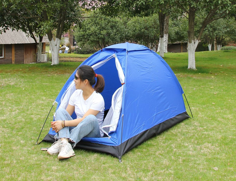 Camping Outdoor Camping Style Round Straight Door Mesh Door Sunshade Anti-uv Adult Home Kidsren 1 Single Tent