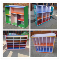 Fireproof board log toy cabinet kindergarten Bookcase children bookcase shoe cabinet wooden locker storage cabinet
