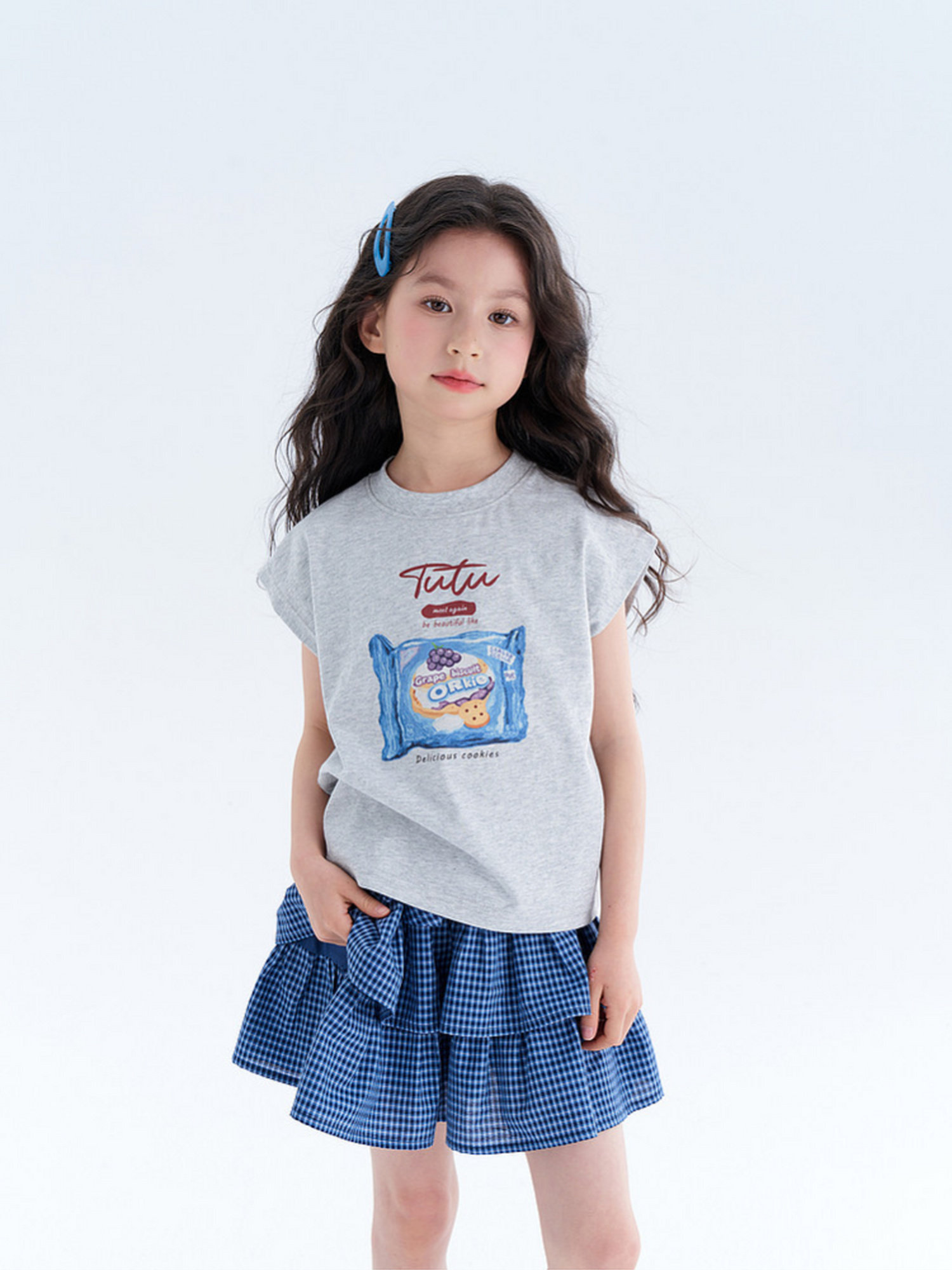 Tutu Little Elephant Children's Clothing Girls' Summer Outfit 2026 New Model Kids' Pure Cotton Breathable Vest and Skirt Two-Piece Set — 32