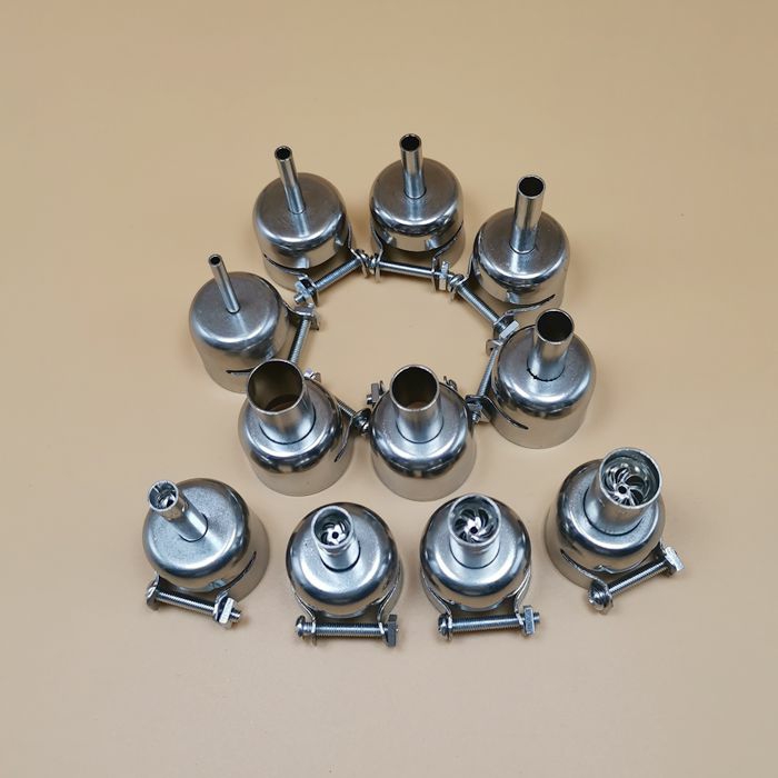 850 850D 990 852 857D 801 hot air gun welding tip wind mouth stainless steel wind nozzle