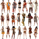 Savage Clothing Primitive African Savage Индийская одежда Мужчины и женщины леопардовые