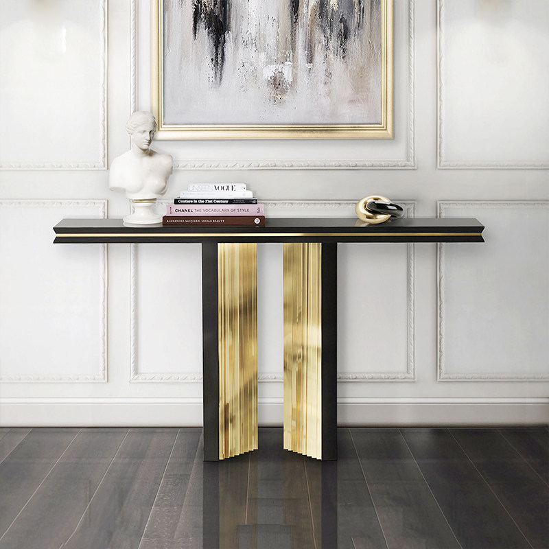 Light luxury Italian original re-engraved entry porch table villa living room rule case sofa back several aisle porch table