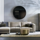 Высококачественный журнальный столик в новом стиле, диван, большое пространство, простой журнальный столик неправильной формы из матовой латуни из нержавеющей стали