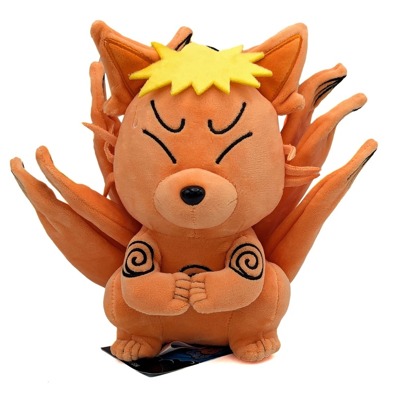 【American Official Valley】Naruto Nine-Tails Naruto Plush Doll 18cm Plush Toy North American Limited Edition