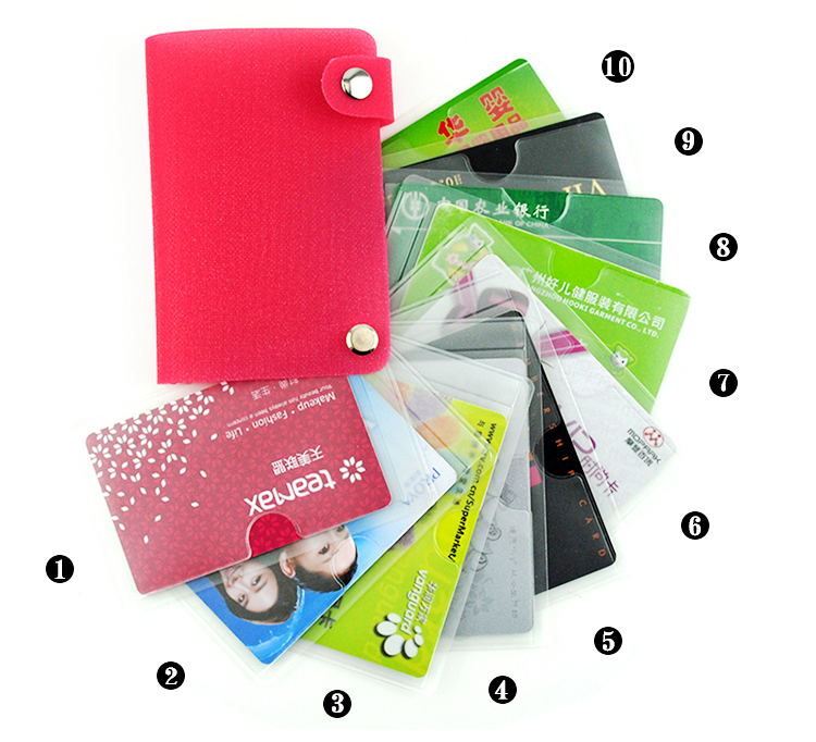 Hàn Quốc 10 thẻ thẻ mini gói của phụ nữ gói siêu mỏng gói đơn giản gói thẻ kinh doanh ngân hàng chống từ bộ thẻ tín dụng ví kẹp tiền