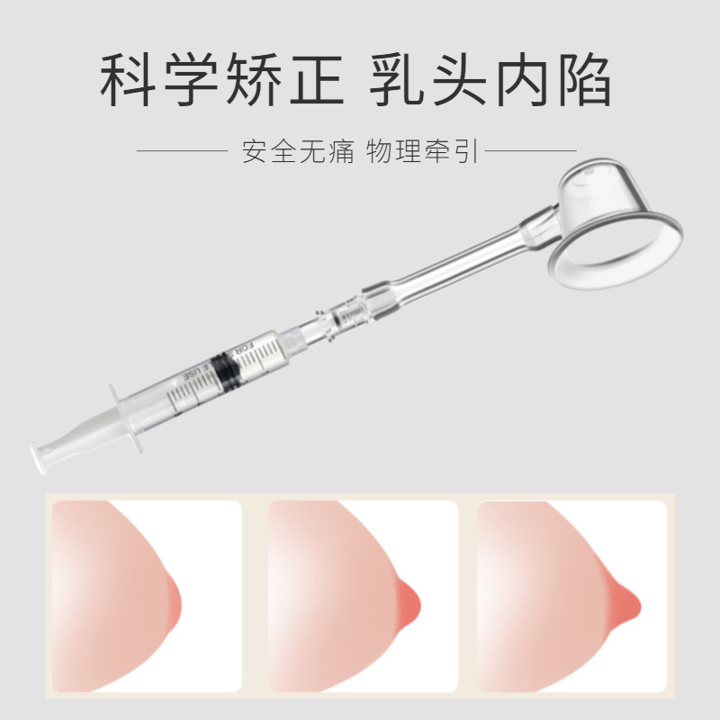 Suction cupped recessed flat short milkhead pulls adolescent girls to attract maternal lacerator puller to improve