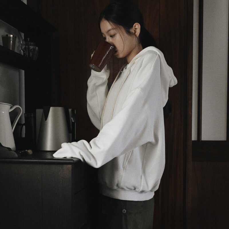 Withsuugar｜Zippered Hooded Cardigan Sweatshirt