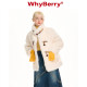 WhyBerry22AW'Warm Winter Soufflé' fur coat retro horn button lamb fur one-piece