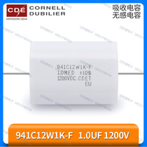 941C12W1K-F 1UF 1200V 1 0UF 1MFD 1200VDC US CDE non-inductive snubber capacitor