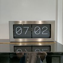 Large page-turning desk clock Desk clock fashion living room flopping clock Clock living room desk clock Large leaf desk clock gear watch