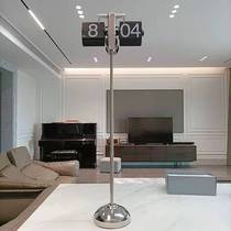 Creative and wonderful telescopic page-turning clock mechanical clock automatic living room bedroom simple page-turning clock desk clock mute clock
