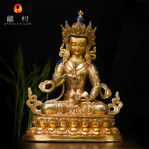 Kemassas collection of Tibetan Buddhism Mizzong pendulum piece Nepal boutique 15-inch pure copper full gilded King Kong Buddha statue