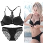 Victoria Thoải mái Sexy Front Back Glossy Sexy Back Bra Women Dàn Bra đồ lót ren quyến rũ