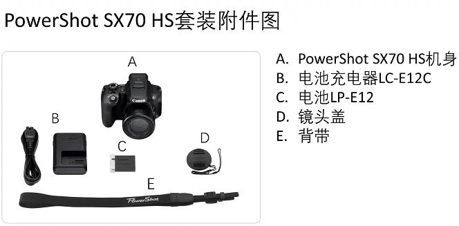 Máy ảnh tele góc rộng Canon SX70HS 65 lần góc mặt trăng macro chụp ảnh tự sướng đẹp một máy để chơi - Máy ảnh kĩ thuật số