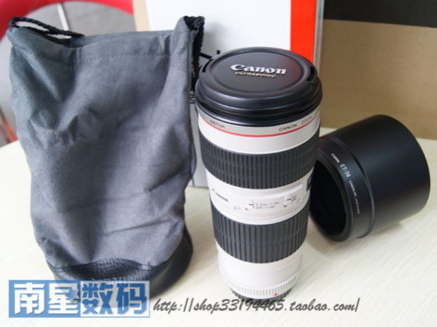 Ống kính Canon DSLR EF 70-200mm f / 4L USM zoom tele nhỏ màu trắng gốc