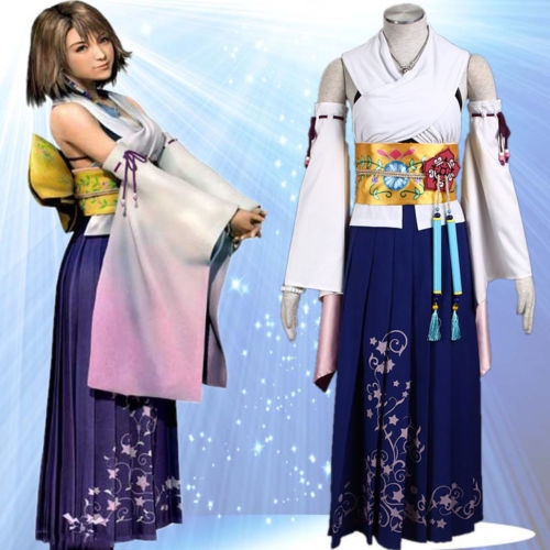 Cosplay Costume Final Fantasy 10 - Yuna 1St Generation - Summoning Outfit Cosplay Anime Women's Clothing
