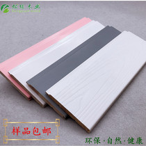 White Solid Wood Care Wall Panel Interior Balcony Ceiling Eurostyle Quick Decoration Background Wall Skirt Color Free Paint Sauna Buckle plate