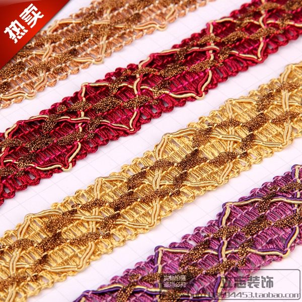 Curtain Lace Crystal Bed Curtain Accessories Accessories Lace Decoration Lace - edge Curtain Ding - shaped Little Side