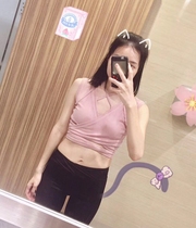 @Yeungsukhan Strap blouse strap yoga suit quick-drying vest super elastic slim breathable umbilical and comfortable