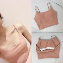 @YEUNGSUKHAN YOGA CAMISOLE THIN SHOULDER SPORTS INNER RUNNING BRA SKIN-friendly AND THIN WITH CHEST PAD