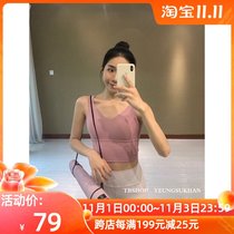 YEUNGSUKHAN wide shoulder strap shockproof vest * summer tight sports sling Yoga Fitness running high intensity