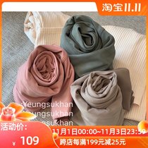 @ YEUNGSUKHAN Morandi color) dark pattern jacquard ankle-length pants no embarrassment line high waist yoga fitness