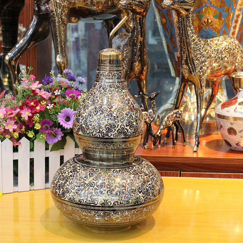 Pakistan Handicrafts Bronze Sculpture Bronze Ware Import Pplinth Bottle Poly Foo Poly Foal Living-room Hem Decorative Gift