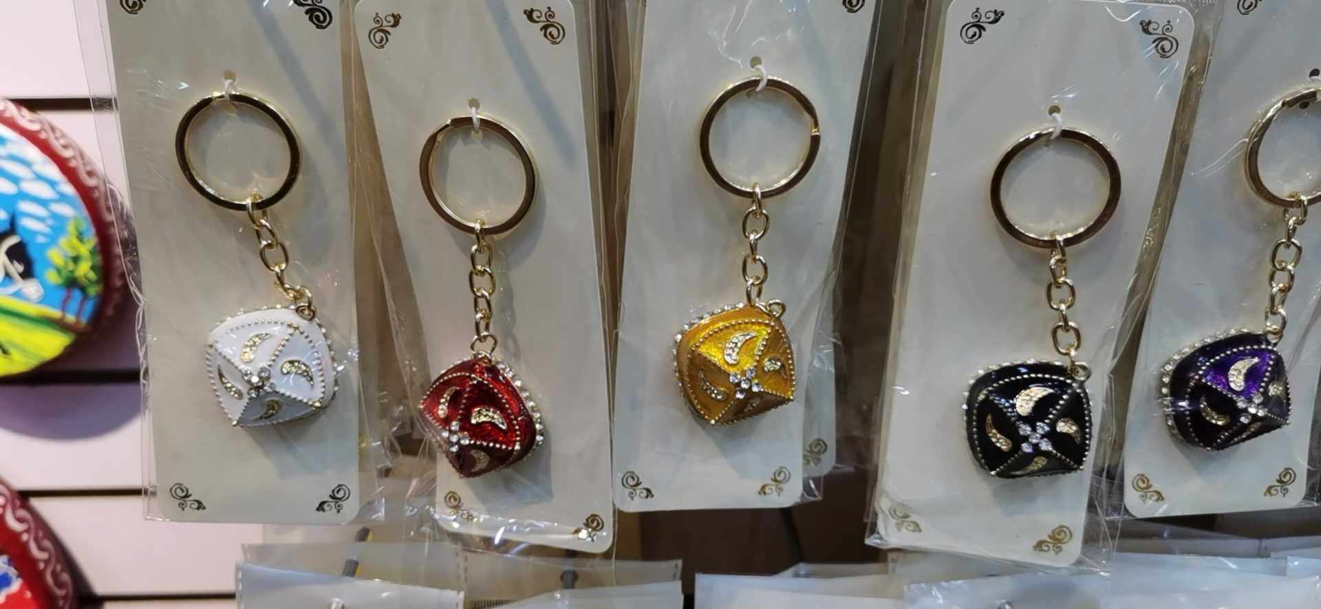 Handicraft Xinjiang Small Flower Hat Key Buckle Pendant-Taobao