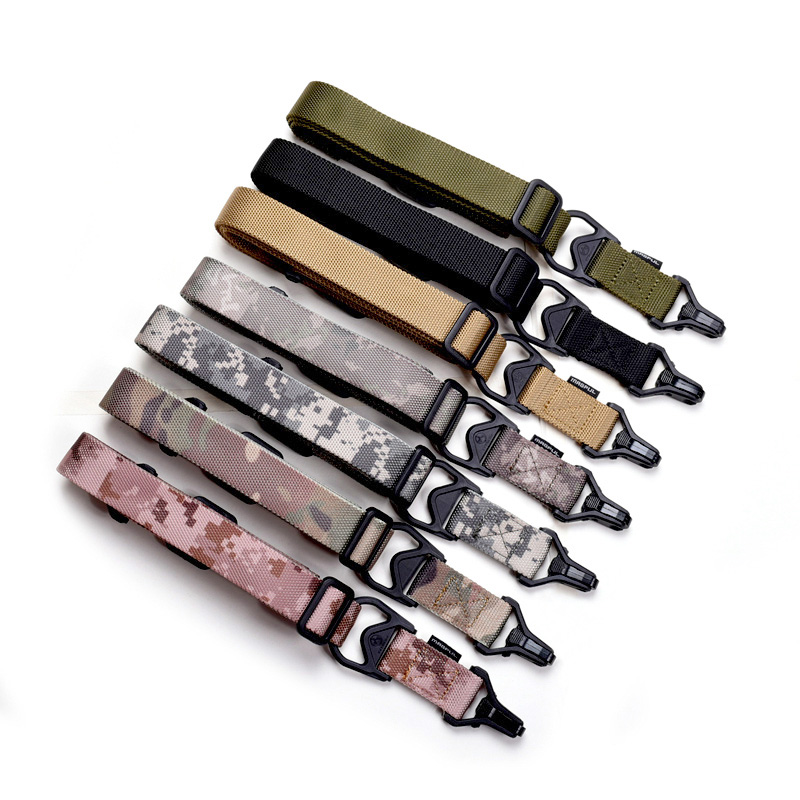 Outdoor MS3 single-point tactical strap QD quick release triangle gun strap Jinming water gun lanyard military fan equipment