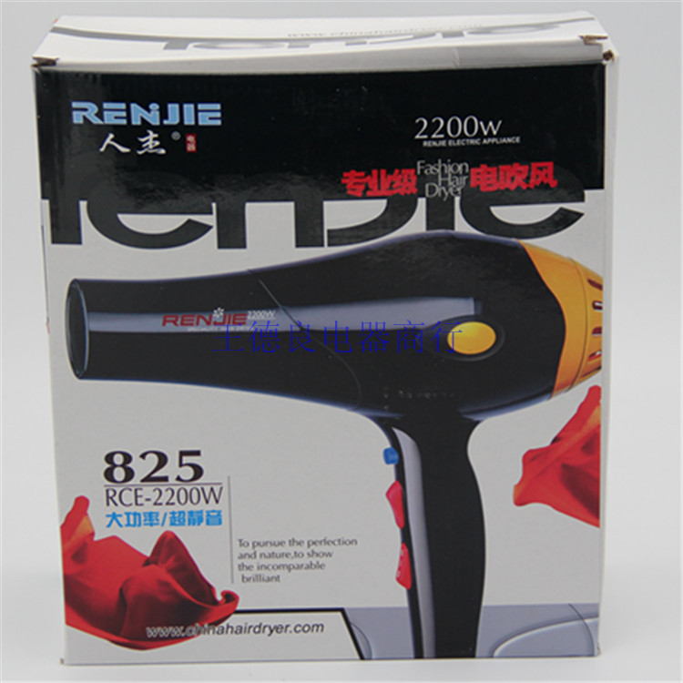 Human Jie 825 Hairdryer 2200W High Power Cold Hot Air Hairdryer Hairdryer Hair Salon Special Silent Hair Dryer