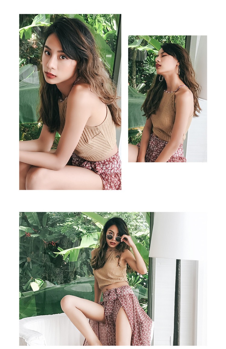 Áo tắm nữ thời điểm mới chia váy boyshort thời trang áo ba lỗ nhỏ đồ bơi 2 mảnh kín