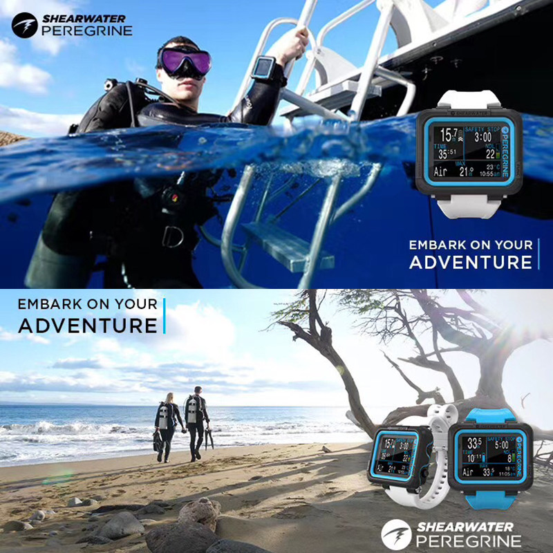 New Shearwater Peregrine Leisure scuba diving computer table Chinese wireless charging diving meter