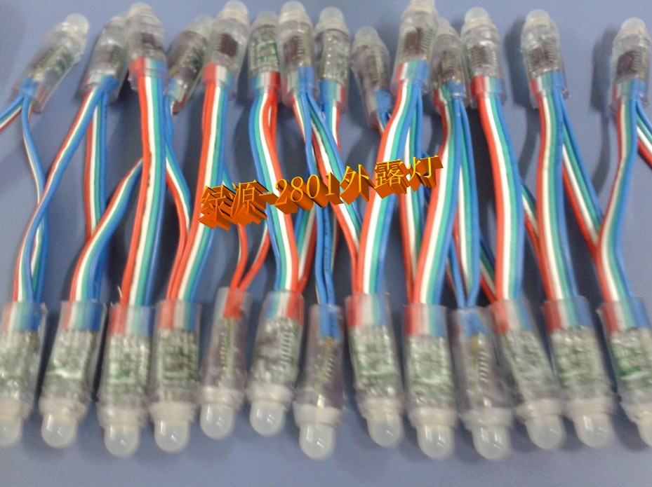 WS2801 exposed light 2801 full-color light string full-color exposed light Symphony perforated light