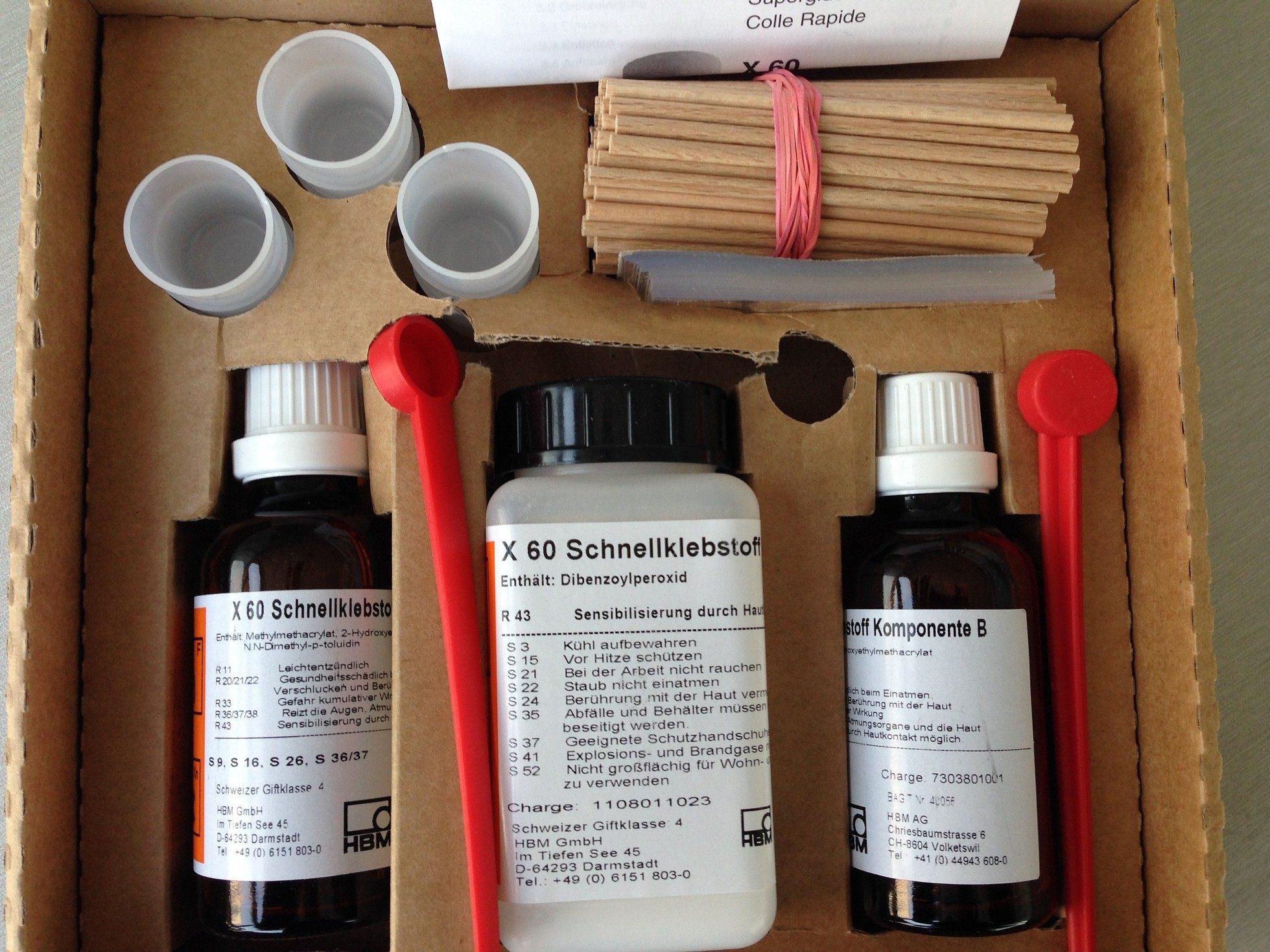 1-X60 patch glue _HBM two-component quick-drying adhesive