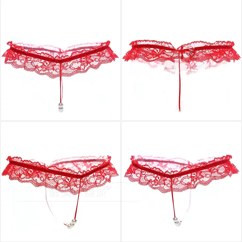 Massager pearl, sexy beads, transparent underwear, lace trousers