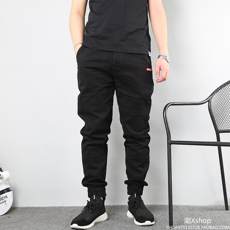 Tide thương hiệu thanh niên Nhật Bản Quần lọt khe Quần nam cỡ lớn Yu Wenle overalls quần âu quần chân quần quần thủy triều quần thể thao