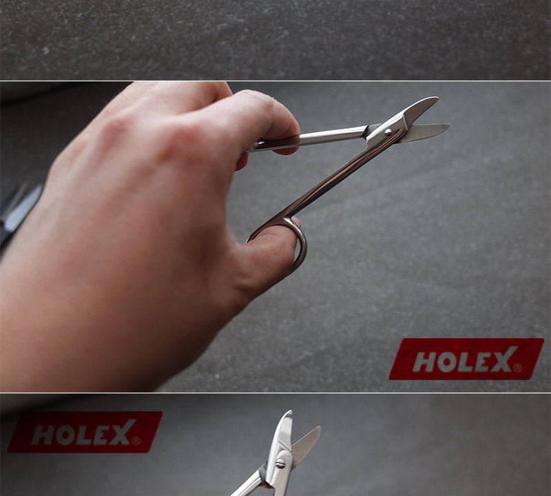 Ножницы бытовые 德国hoffman霍夫曼holex 金冠剪 精密剪刀110 mm钣金金属箔剪刀