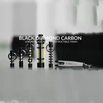 New TEC custom coated Collector's Edition tritium tube shell edc buckle Black Diamond Series full set