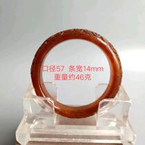 Ancient Jade old Jade antique old Jade Gobi Topaz carving bracelet yellow female bracelet antique jade Jade Jade