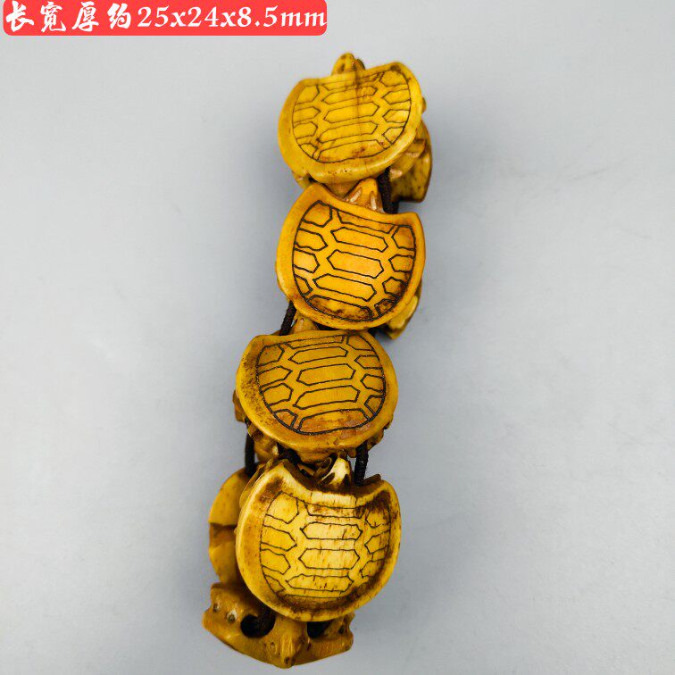 Ancient Playing Antique Chore Original Ecology Old Yak Bone Engraving Rich Chia World Hands Alchemist and Imitation Ancient Playful