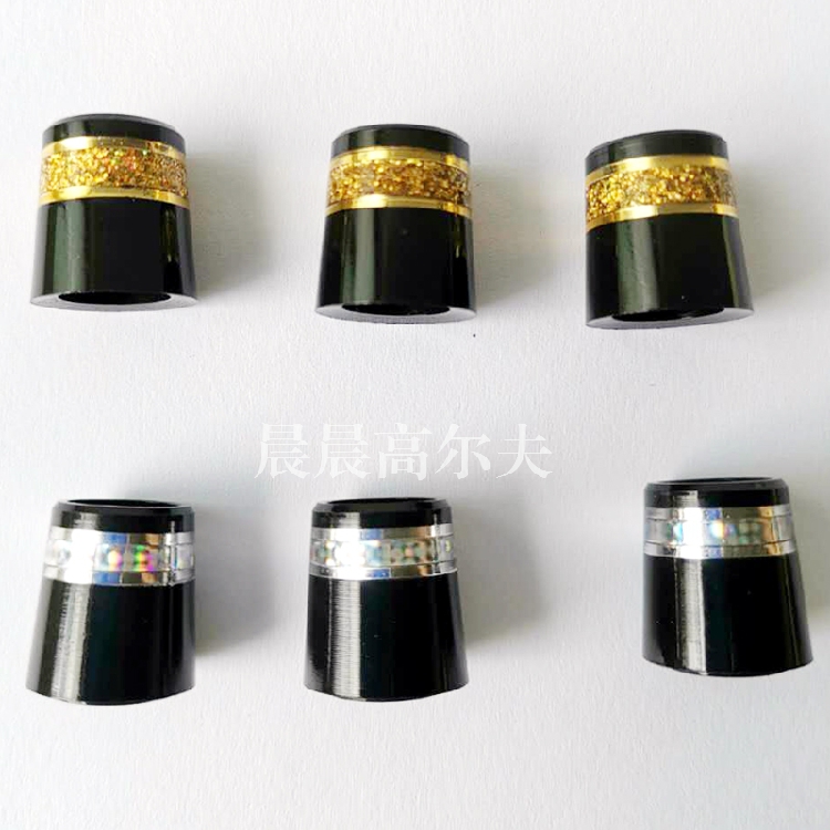 Golf workshop rod rubber cover, flash gold, flash silver club head shock absorber ring, club set hosel, workshop neck cover