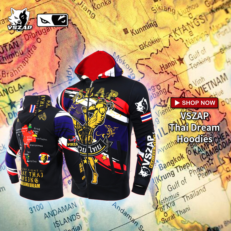 VSZAP Muay Thai Fight Jacket Thể Guard UFC Long Sleeve Hoodie Elastic Tốc độ máy sấy MMA Broadcast tìm kiếm người đàn ông đào tạo.