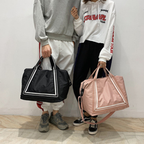 Business trip short trip bag female portable Korean version of large-capacity duffel bag lightweight and simple travel sports fitness bag male