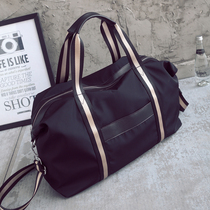 Business trip short trip bag mens and womens portable messenger luggage bag travel duffel bag large capacity sports bag fitness tide