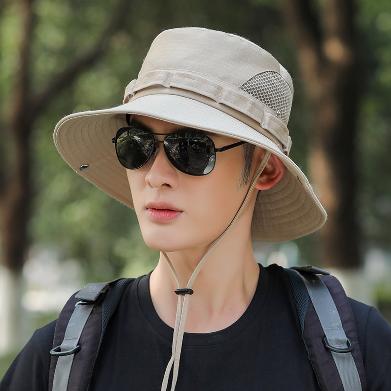 Climbing Sun Protection Hat Men Fishing Cap Summer Sun Shade Fisherman Cap Woman Outdoor Sun Breathable Net Anti-Ultraviolet