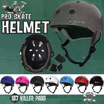 Burning ice imported 187killerpads professional children adult long wheel skateboard sports helmet protective gear carbon fiber