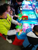 Luxury cannon crocodile playing Zhewa Paradise Temple Fair Square Night Market stalls Childrens pinball game machine