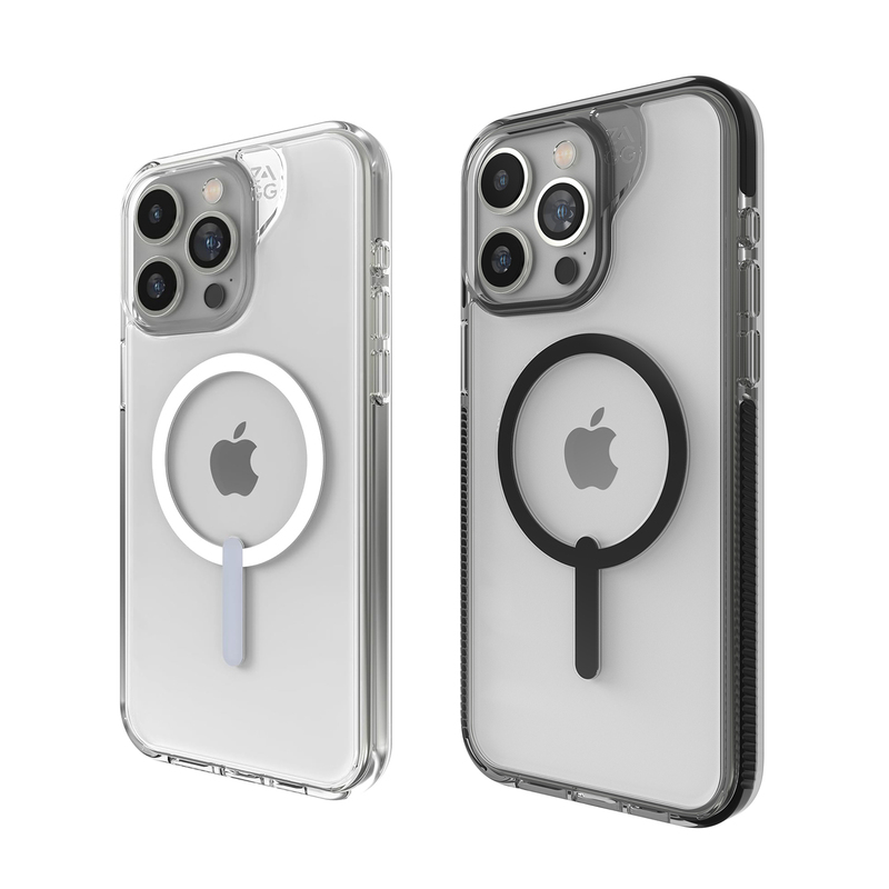 American Zagg Mobile Phone Protective Case, Crystal Clear and Colorful Graphene Transparent 4m Anti-Fall, Antibacterial, Magnetic, Suitable for iPhone 15 /15 Plus/ 15 Pro/ 15 Pro Max Protective Case