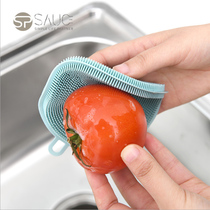 Japanese SP SAUCE silicone dishcloth household scouring cloth kitchen cloth washing pan brush clean not easy to stick