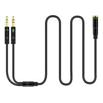 Mobile phone headset adapter cable computer headset two-in-one splitter audio adapter cable notebook one point two